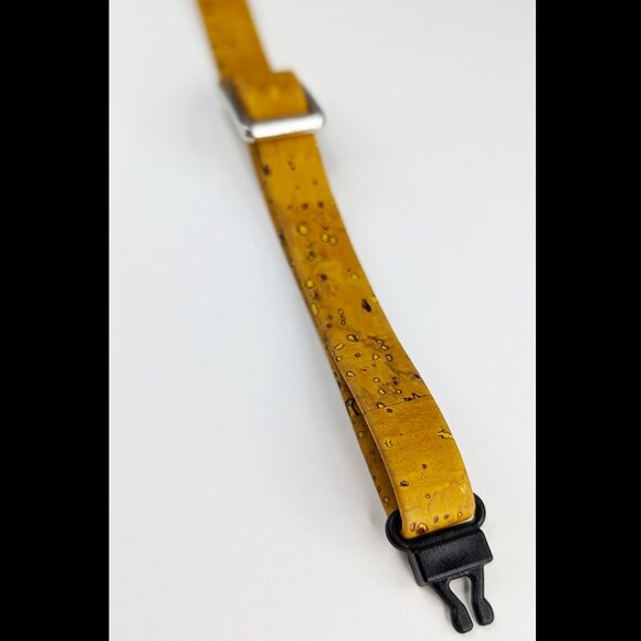 Cork Breakaway Cat Collar in Mustard Yellow - Picture 2 of 6